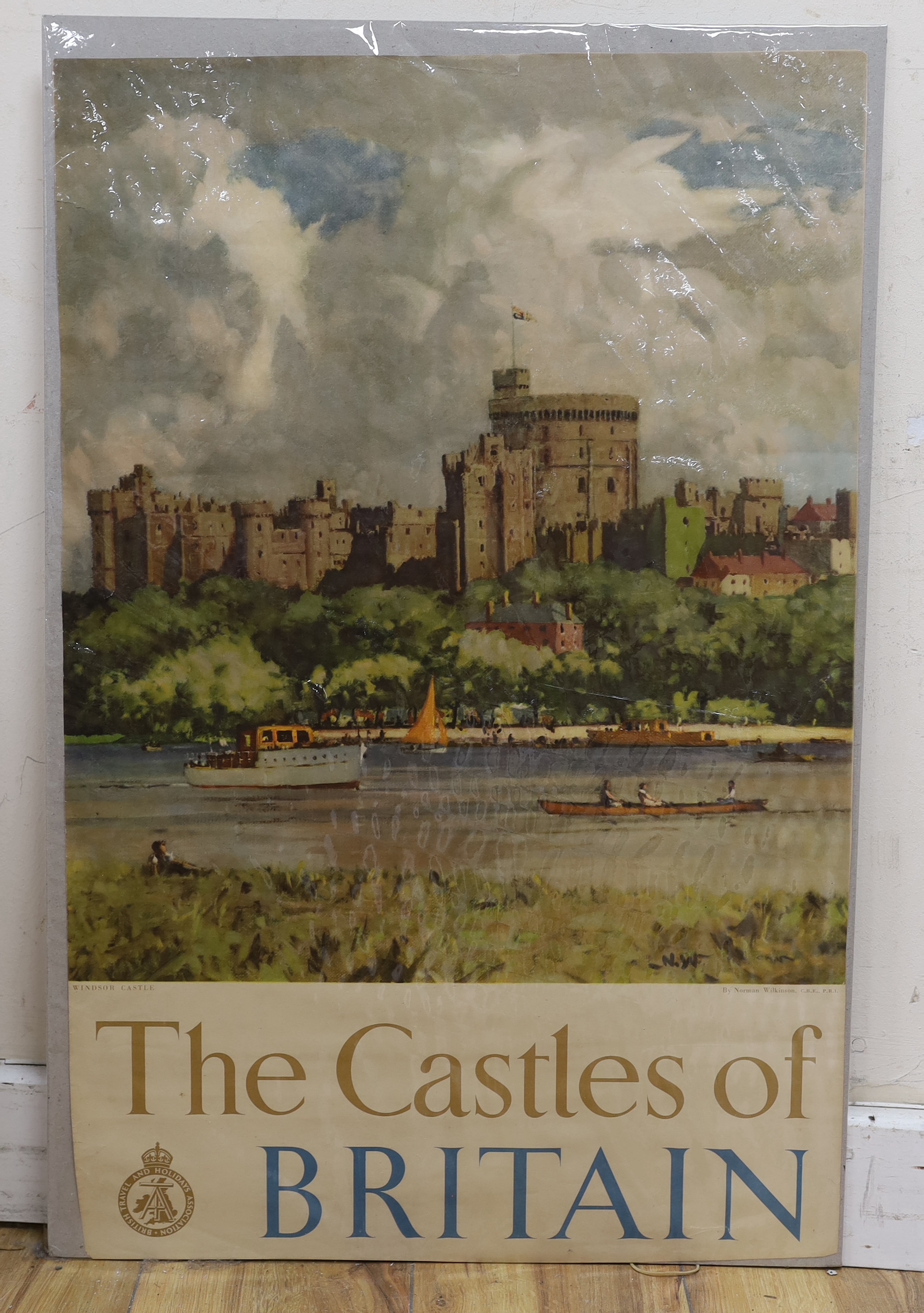 Norman Wilkinson (1878-1971), lithographic poster for the British Travel and Holidays Association, 'Windsor Castle, The Castles of Britain', 70.5 x 45cm, unframed